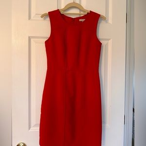 Banana Republic red sheath dress size 0 petite